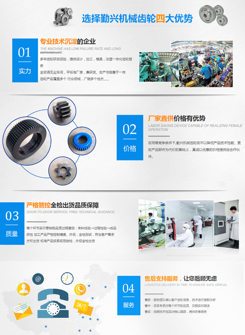 定做加工齒輪研磨鋼圓柱齒輪 勤興廠家按圖加工 金屬齒輪傳動件批發(fā)